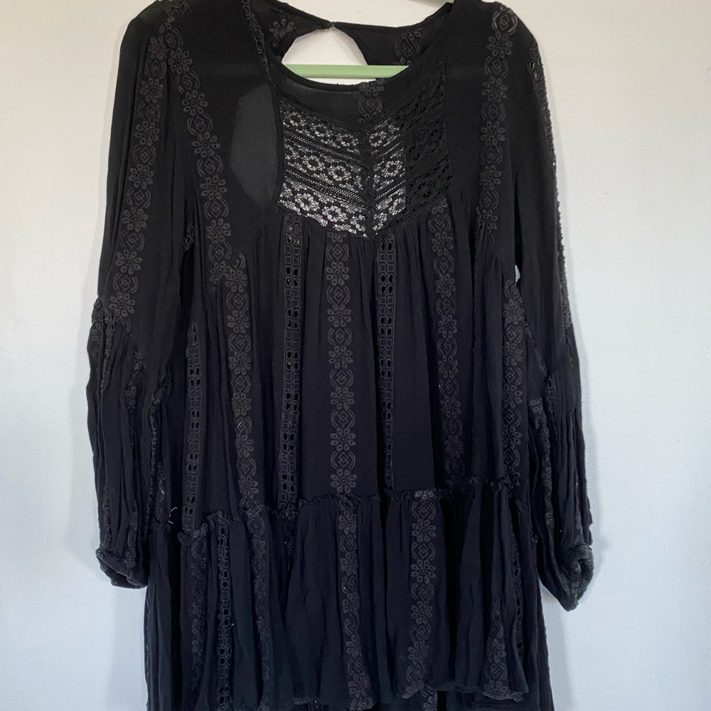 Free people lace tunic top